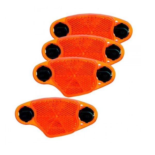 Катафоты на спицы Bush Muller 4шт, желтый (34917)