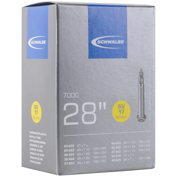 Камера Schwalbe SV17 27x1.25/28x1.75 (28/47-622/635) ніпель FV 50мм