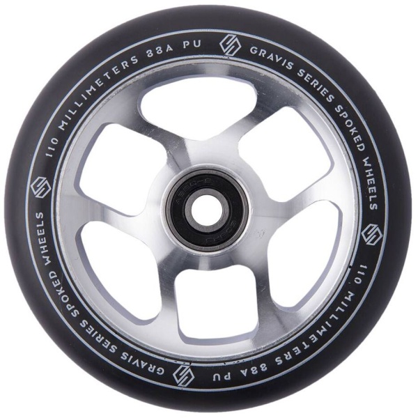 Колесо для трюкового самоката Striker Gravis Spoked Pro 110мм Raw