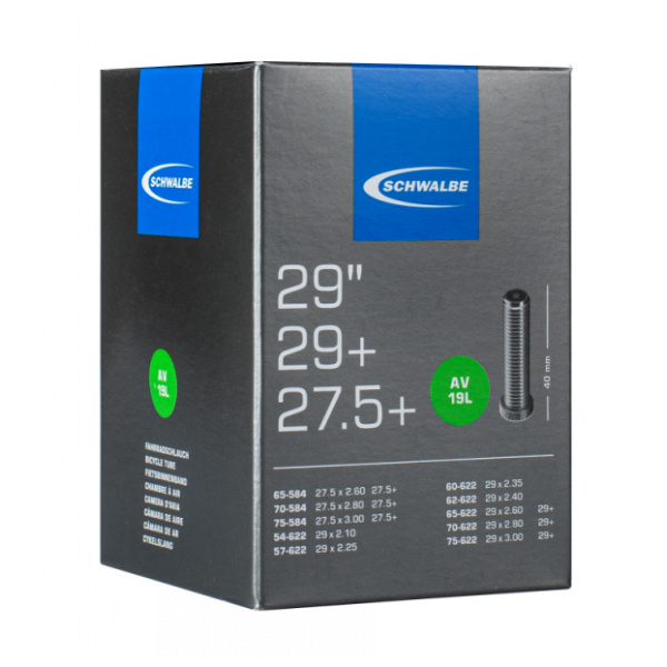 Камера 29+/27,5+ (54/75x584/622) IB AGV 40мм Schwalbe AV19L