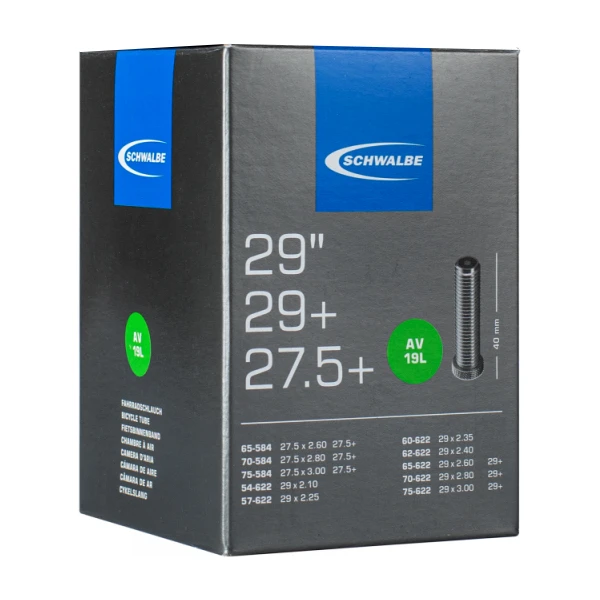 Камера 29+/27,5+ (54/75x584/622) IB AGV 40мм Schwalbe AV19L