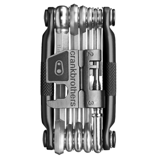 Мультитул Crankbrothers M17,  2/2.5/3/4/5/6/8мм, T5, Phillips #2, flat #2, ключ для спиц, выжимка цепи, черный