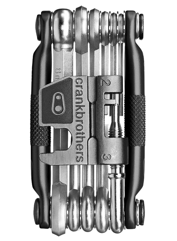 Мультитул Crankbrothers M17, 2/2.5/3/4/5/6/8мм, T5, Phillips #2, flat #2, ключ для спиц, выжимка цепи, черный 1 Мультитул Crankbrothers M17,  2/2.5/3/4/5/6/8мм, T5, Phillips #2, flat #2, ключ для спиц, выжимка цепи, черный