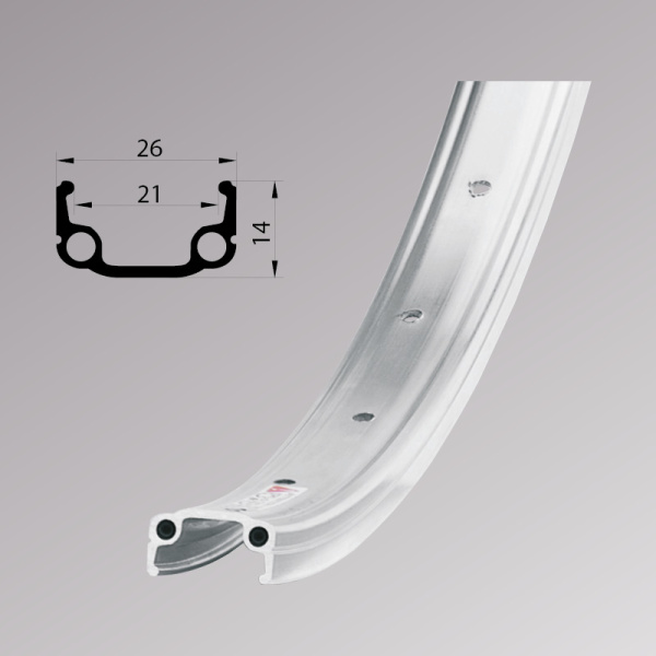 Обод Remerx RMX 21, 26'', 559x21, 36 отв., AV, серебро.
