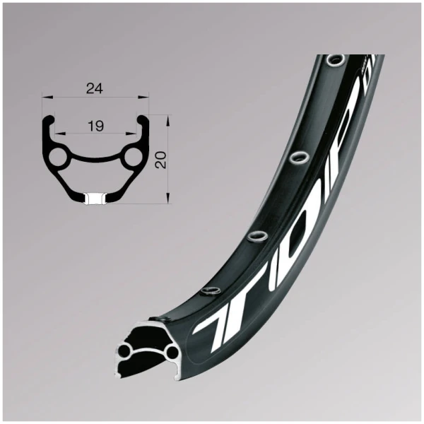 Обод Remerx TOP DISC RX 3019, 27,5'', 584x19, 32 отв., AV, пист., черн. анод.