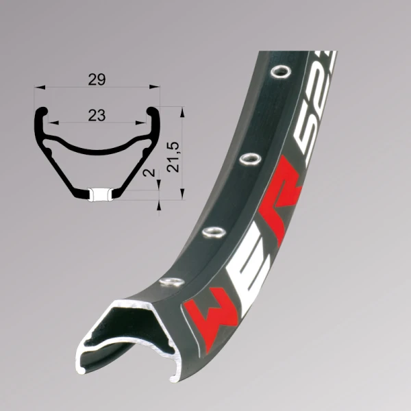 Обод Remerx WER RX 2023, 29'', 622x23, 32 отв., AV, пист., черн. анод., E-Bike, безк.