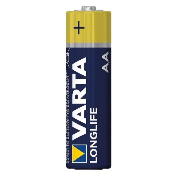 Батарейка Varta Longlife AA LR6 Alkaline, Blue-Yellow (11240)
