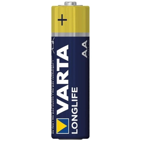 Батарейка Varta Longlife AA LR6 Alkaline, Blue-Yellow (11240)