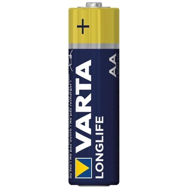 Батарейка Varta Longlife AA LR6 Alkaline, Blue-Yellow (11240)