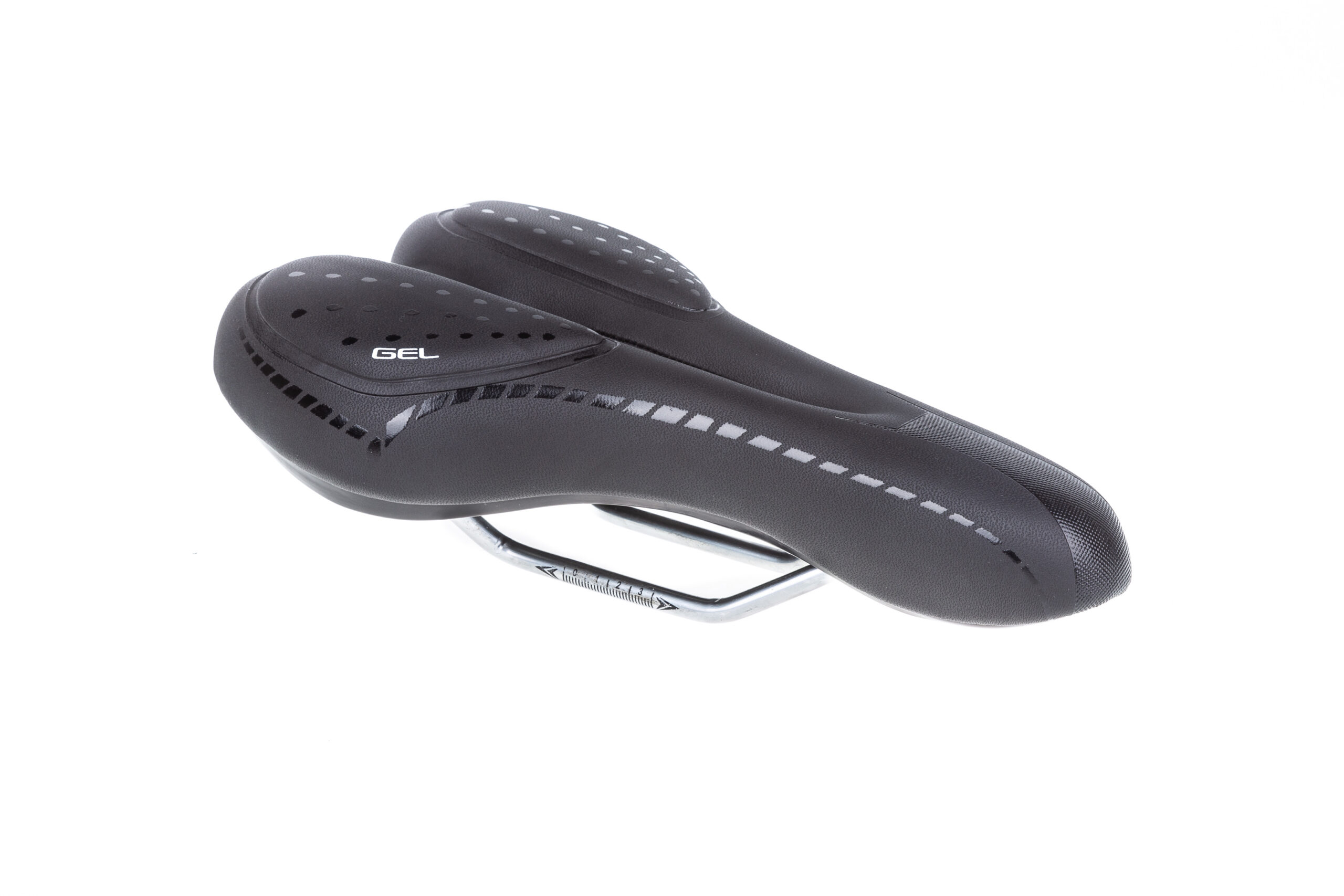 Седло TW SD-919B с отверстием и гелевыми вставками 280х155 мм черное 1 Седло TW SD-919B с отверстием и гелевыми вставками 280х155 мм черное