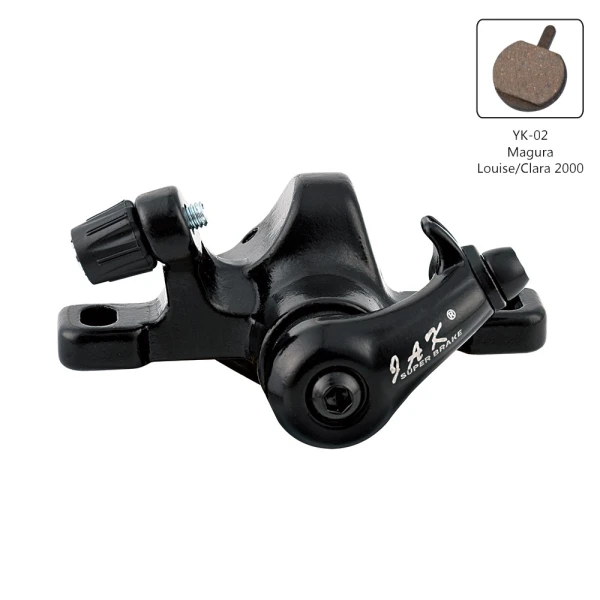 Тормоз JAK-5, дисковый механический, с адаптером под 160мм, черный