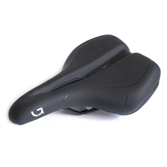 Седло Green Cycle Active Air 199, стальные рейлы, черное