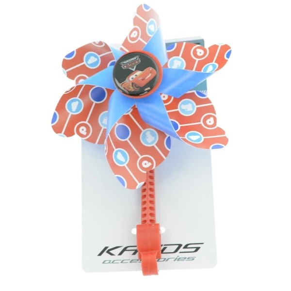 Ветряк Kands на детский велосипед красный Cars (ML-WI26)