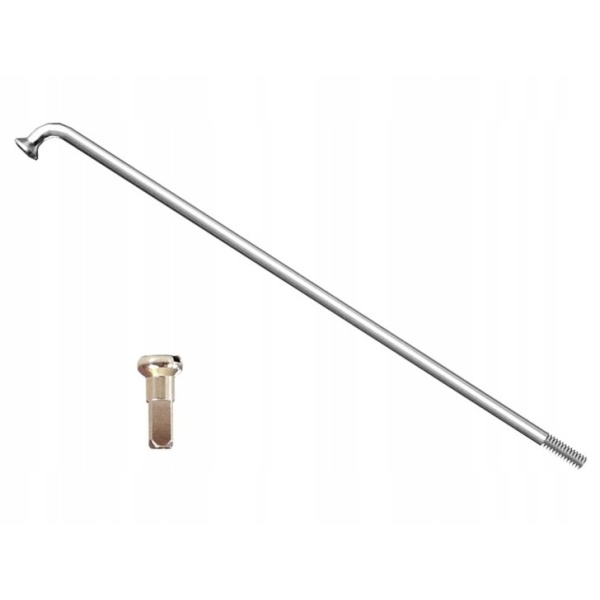 Шприха 136мм, 1шт, с ниппелем, серебристый (C-K-SZ-0175)