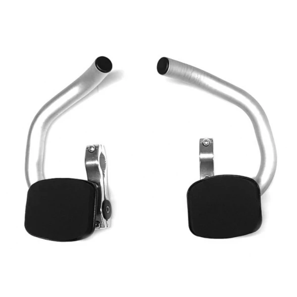 Рожки TranzX Triathlon с упором, серый (29563)