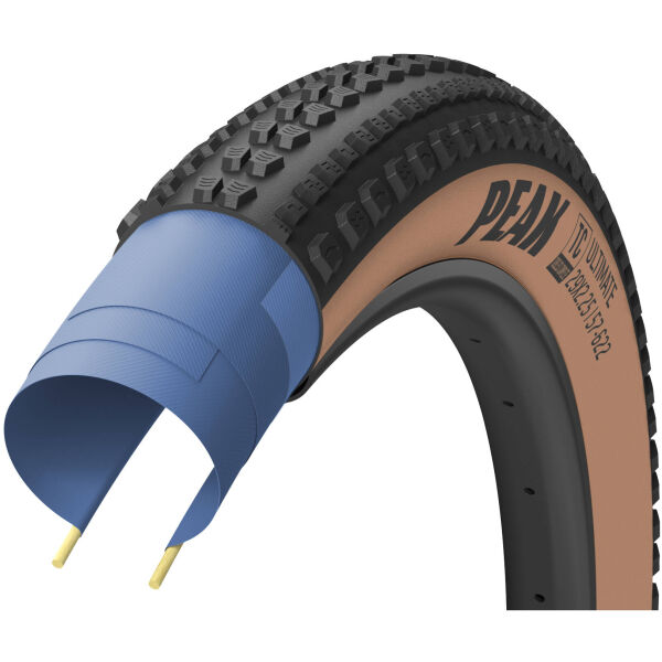 Шина 700x45 (45-622) GoodYear Peak Ultimate Tubeless Complete Folding Blk/Tan, 120 tpi