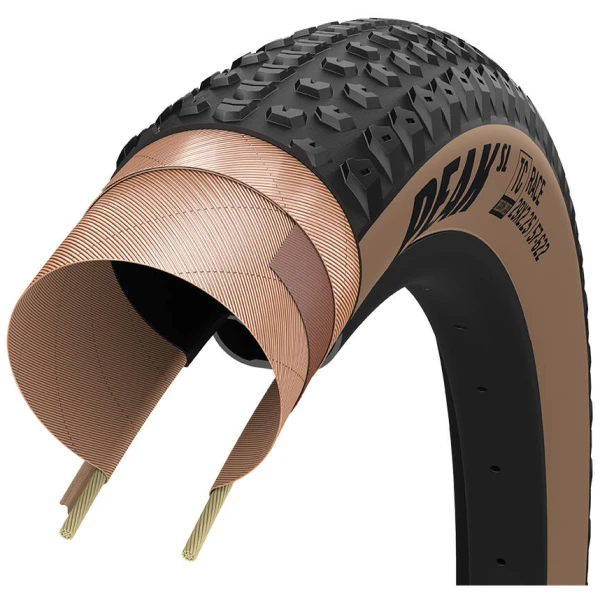 Шина 29x2,25 (57-622) GoodYear Peak SL Race Tubeless Complete Folding Blk/Tan, 120 tpi