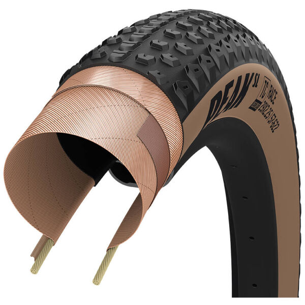 Покрышка 29x2.4 (61-622) GoodYear Peak SL Race Tubeless Complete Folding Blk/Tan, 120tpi