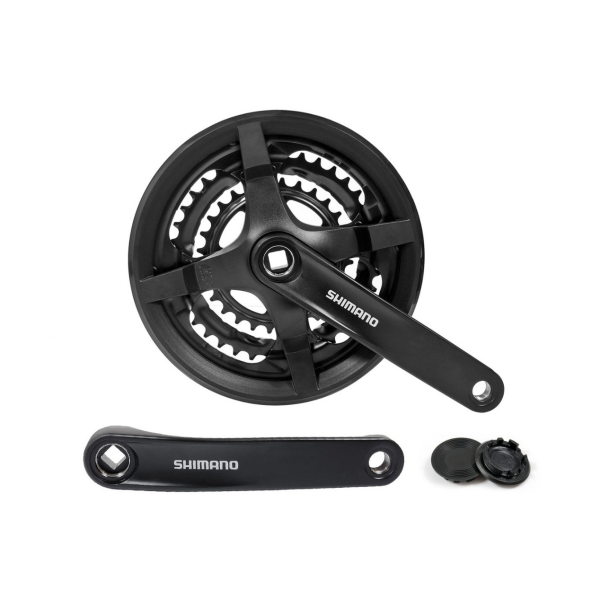 Шатун алюм. L175мм 24-34-42Т черн. SHIMANO FC-TY301 под квадрат (черн.)