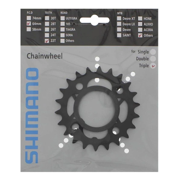 Звезда для шатунов Shimano M391/430 22T (CMK048)