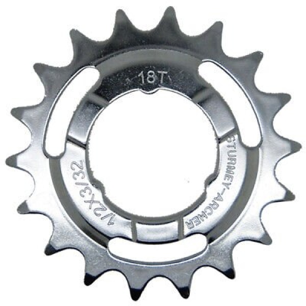 Звезда Sturmey Archer 3/32" 18 зубов, серый (21562)
