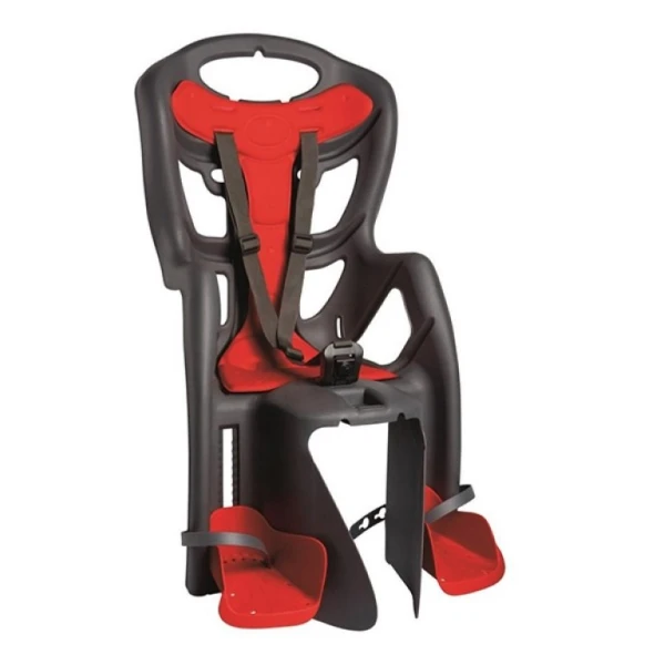 Детское кресло Bellelli Pepe Clamp, на багажник, до 22кг серый с красным (WYP013)