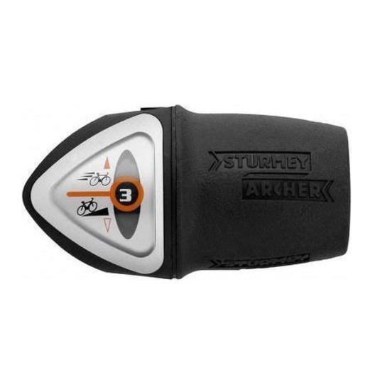 Шифтер Sturmey Archer TSS30 3шв, серый с черным (12205)