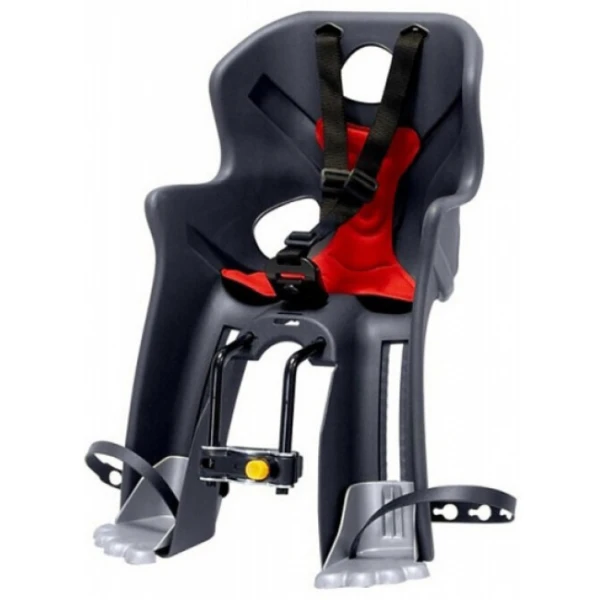 Сиденье пер. Bellelli Rabbit Handlefix до 15кг, серое с красной подкладкой