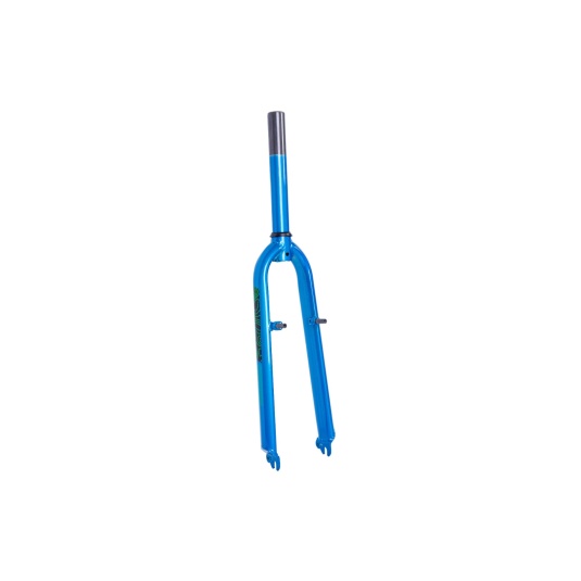 Вилка 24" жесткая ST 1-1/8" шток-200мм б/резьб. v-br синий YS 7992