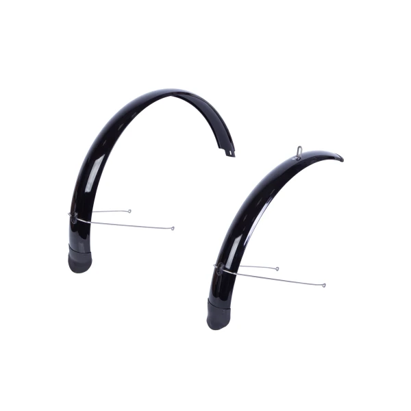 Крылья 27.5" Pl ширина80мм BRAVVOS X080 черный со стойкой f.375 r.375 полноразмерное