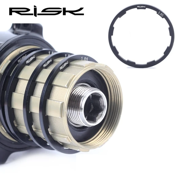 Проставочное кольцо с пазом для барабана втулки алюминий 1/1,5/2мм*35мм аннод. Risk RA107-1 (комплект 3 шт)