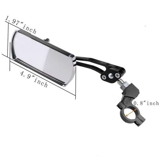 Зеркала велосипедные DN JZ-004, к-т 2 шт., алюмин. черный (JZ-004-black)
