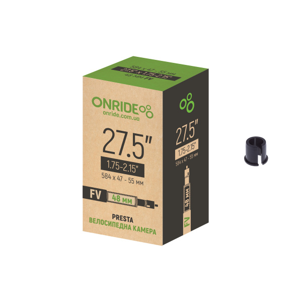 Камера ONRIDE 27.5"x1.75-2.15" универсальная (FV 48 с переходником под AV48)