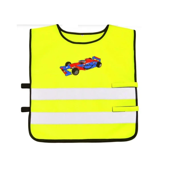 Детская светоотражающая жилетка Auto, салатовая