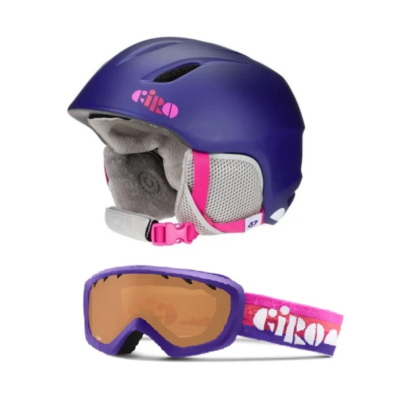 Горнолыжный шлем Giro Launch + маска Giro Chico фиолетовый (launch-purple) XS 48.5-52см