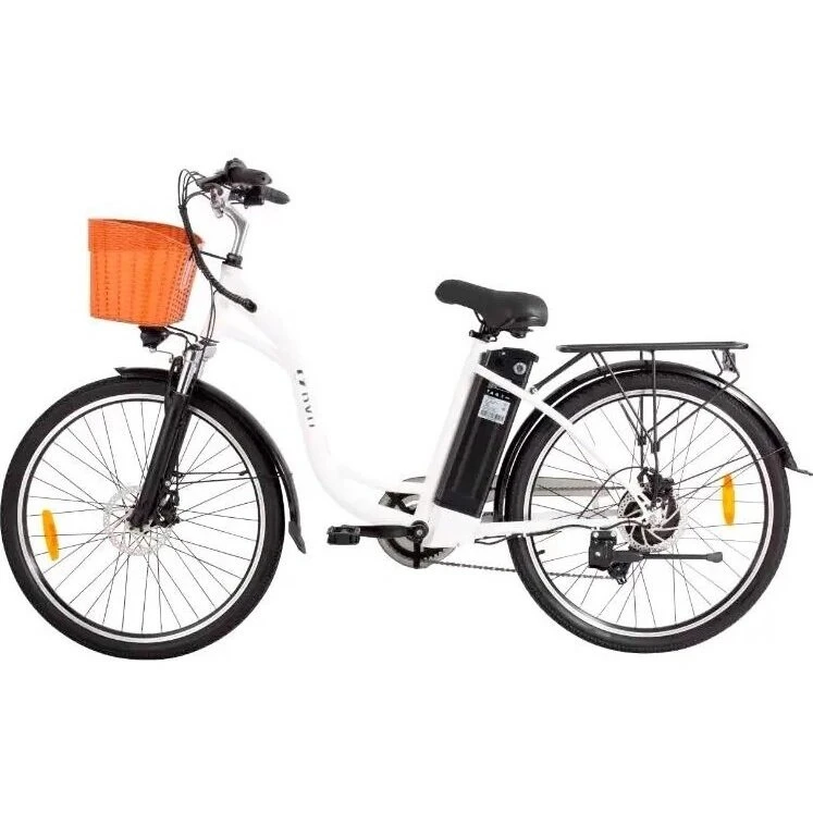 Электровелосипед 26″ DYU C6 350 Вт 12,5 А/ч 36 В, белый (C6-350white) 2 Электровелосипед 26″ DYU C6 350 Вт 12,5 А/ч 36 В, белый (C6-350white)