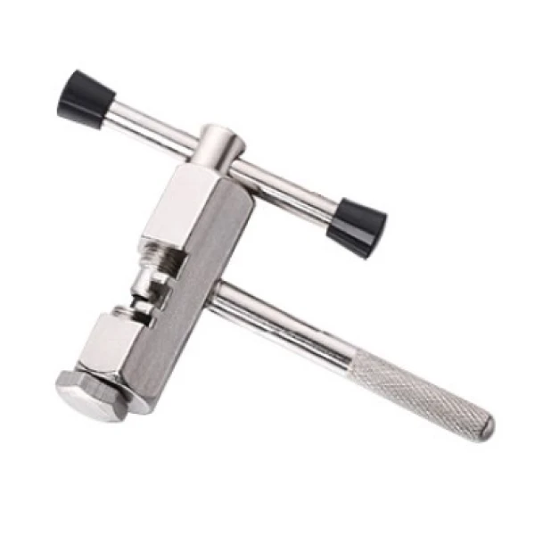 Выжимка цепи Kenli KL-9724С, для 1-8 скоростей, с регулируемым упором, серебряная