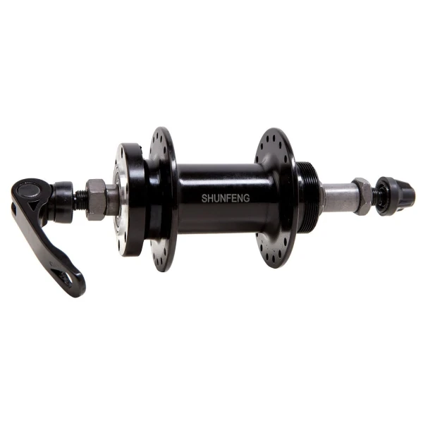 Втулка задняя Shunfeng SF-A210RB 36H пром. подш. под диск, трещотку, черный (4120)