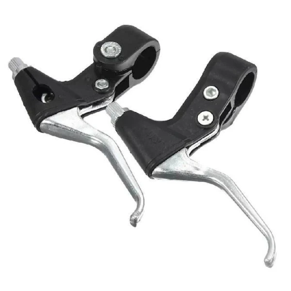 Тормозные ручки для V-Brake, пластик/алюминий, черный с серым (BL-207)