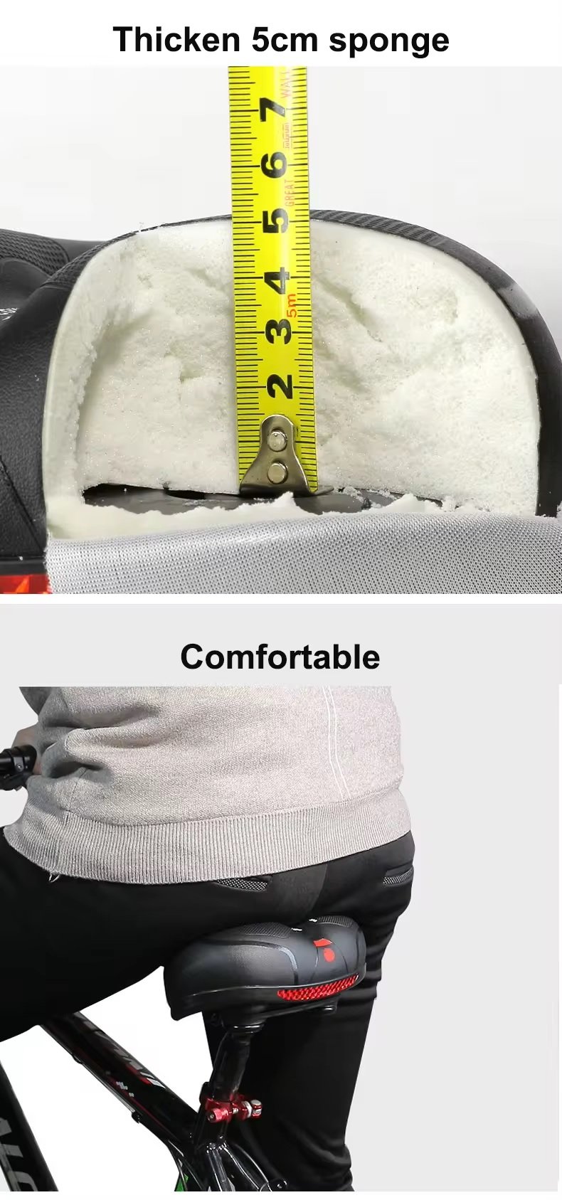 Седло HZ-003 Comfort, черный (rec11026) 2 Седло HZ-003 Comfort, черный (rec11026)