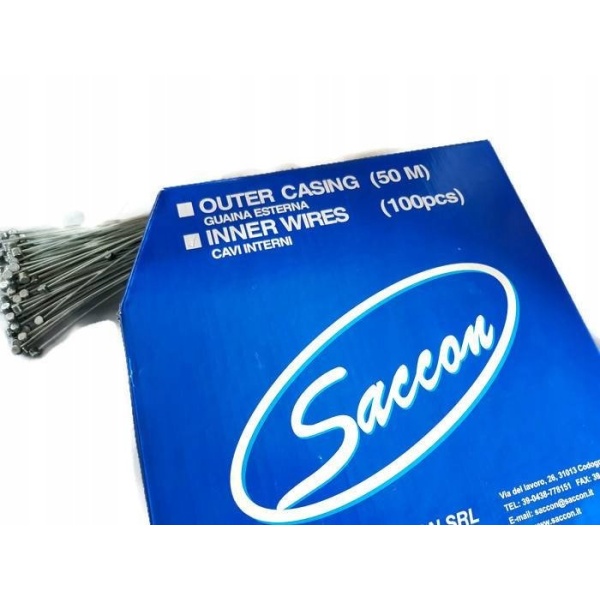 Трос тормоза Saccon 2300мм оцинкованный 1шт. шлифованный (SAW-230C)