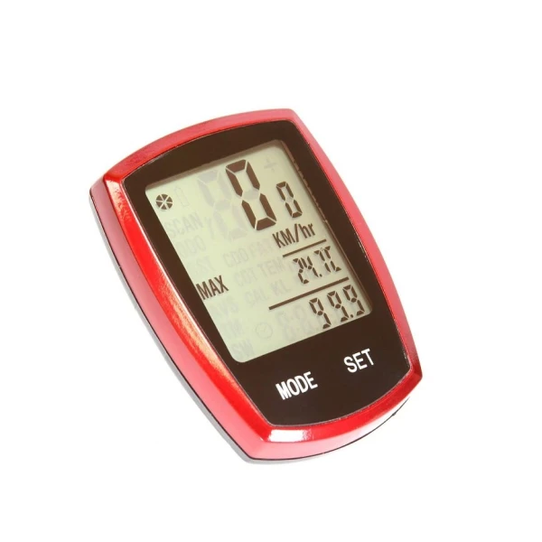 Велокомпьютер Kands 22 функции, беспроводной, красный (BC-839C/B)