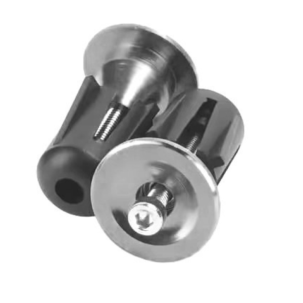 Заглушки в руль Grip Alu серебристый (grip-grey)