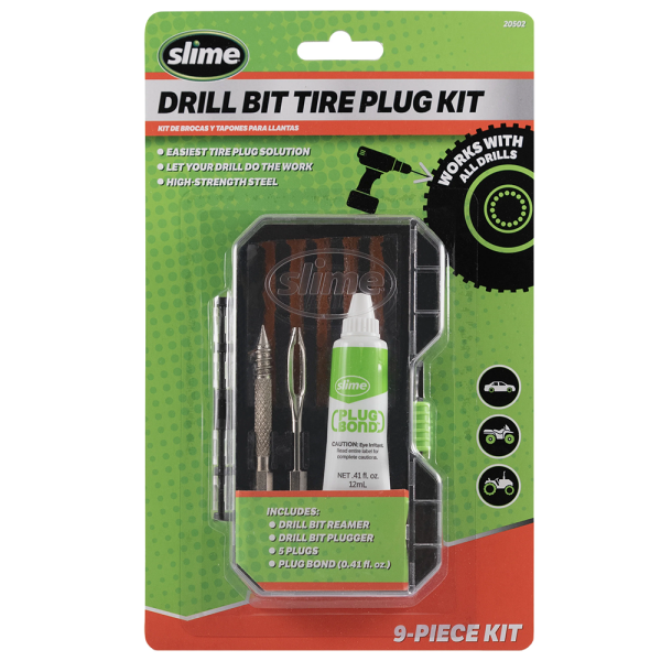 Ремкомплект для бескамерки Slime Tubeless Tire Plug Drill Bit Kit