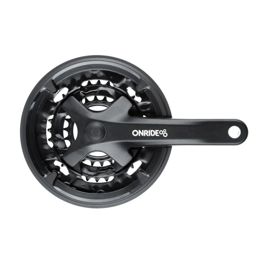 Комплект шатунов ONRIDE Trio 920P, под квадрат, 170 мм, 22-32-44Т, на 9 шв., черный