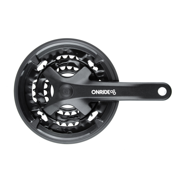 Комплект шатунов ONRIDE Trio 920P, под квадрат, 170 мм, 22-32-44Т, на 9 шв., черный