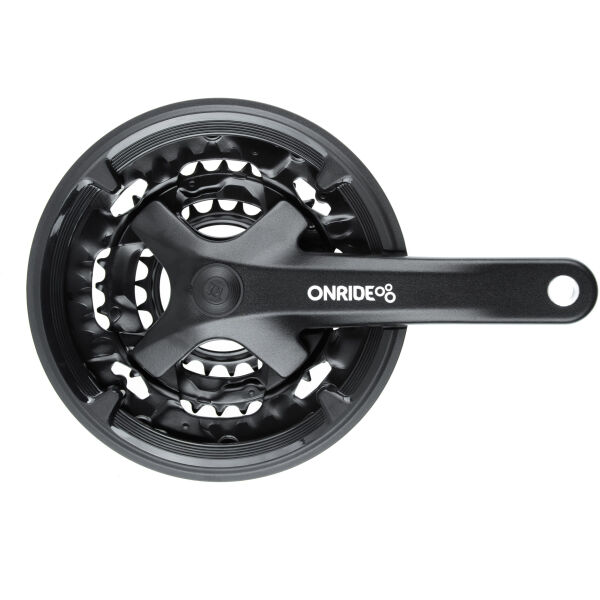 Комплект шатунів ONRIDE Trio 920P, під квадрат, 170 мм, 22-32-44Т, на 9 швів, чорний