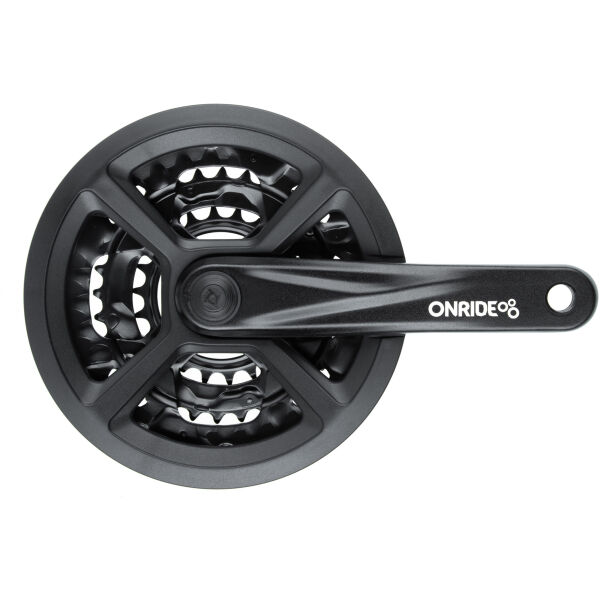 Комплект шатунів ONRIDE Trio 910, під квадрат, 170 мм, 22-32-44Т, на 9 швів, чорний