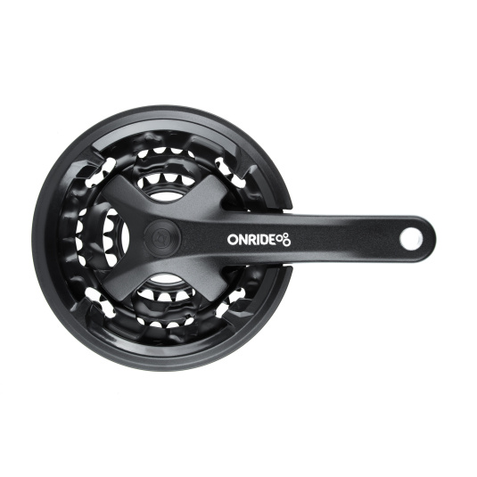 Комплект шатунов ONRIDE Trio 850P, под квадрат, 170 мм, 22-32-42Т, на 8 шв., черный