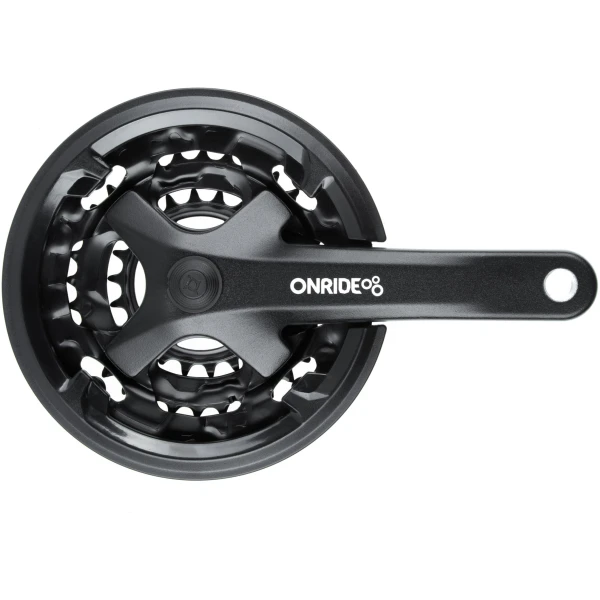 Комплект шатунов ONRIDE Trio 850P, под квадрат, 170 мм, 22-32-42Т, на 8 шв., черный